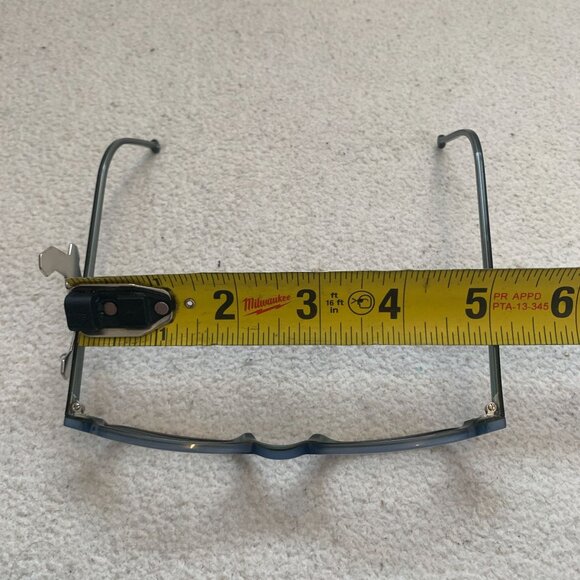 Vintage la Eyeworks Eyeglasses Frames GOBY 262 Brown Blue Rectangular Italy - Picture 10 of 10